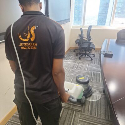 Cleaning An Office Building